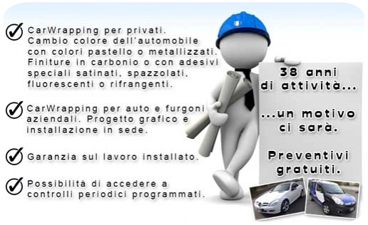 Carwrapping auto e furgoni