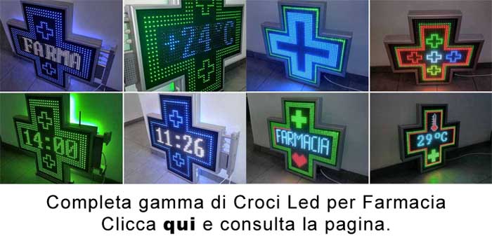 Fornitura di Croci Led per Farmacie