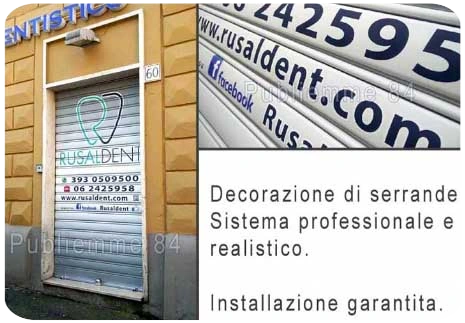 Decoriamo serrande a Roma Decoriamo serrande con tecnica realistica