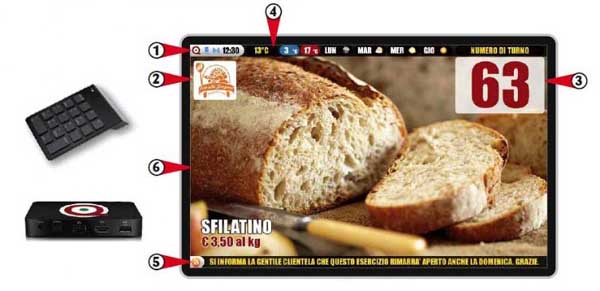Q-Retail eliminacode multimediale Eliminacode e sistemi di gestione code
