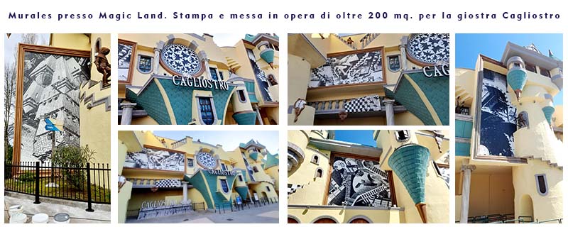 Murales digitale per Magic Land Magic Land Murales digitale