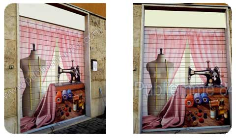 Murales su serrande Decorazione serrande Roma