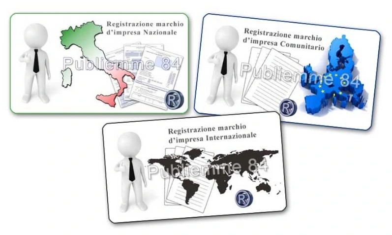 Registrazione Marchio d'Impresa Nazionale, Comunitario, Internazionale