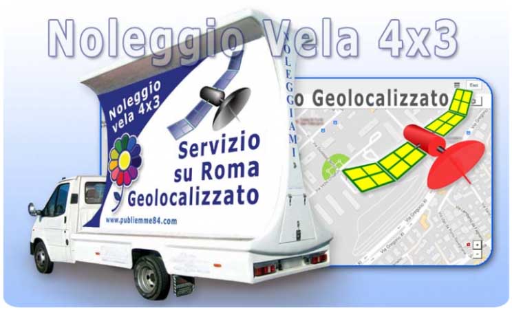 Noleggio Vela pubblicitaria Roma