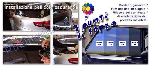 Vetri oscurati per auto